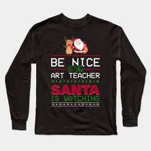 Be Nice To The Art Long Sleeve T-Shirt